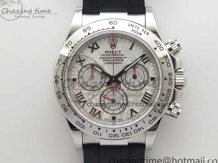 SA4130 904L SS Daytona Best 1:1 ‘Meteorite’ Oysterflex Case V4 Strap Noob on 116519 Edition 0327